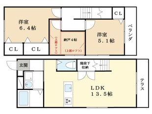 ヒーリングコートの物件間取画像